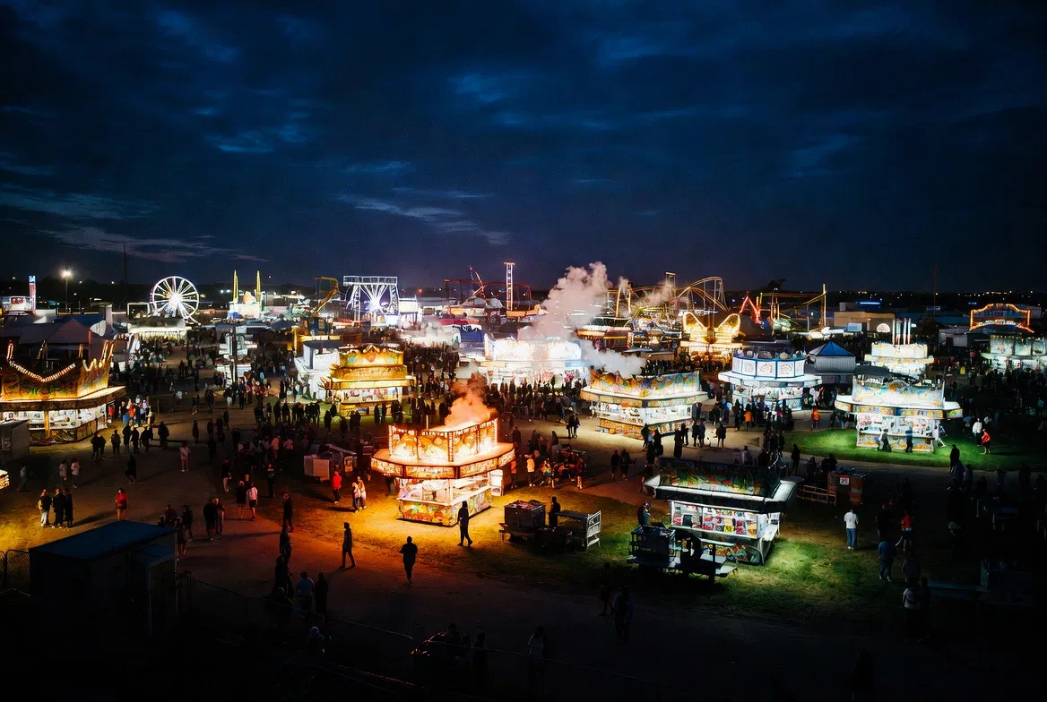 Fair at golden hour